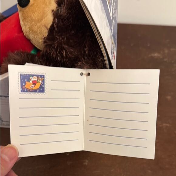 2012 In the Mailbox Santa & Sleigh Forever Stamp Teddy Bear NIB - Picture 8 of 8